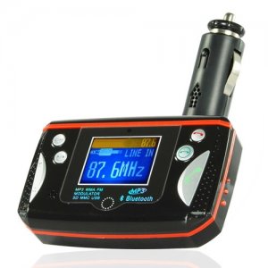 Car MP3 WMA Wireless FM Transmitter (Rectangular)